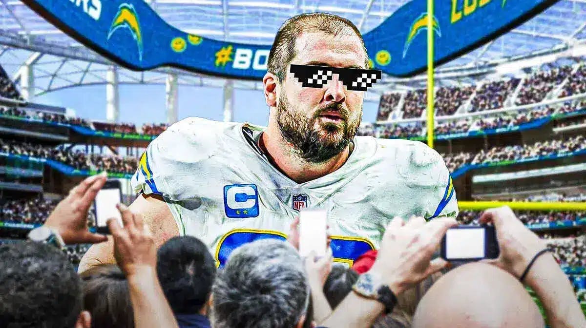Corey Linsley (Chargers) with deal with it shades