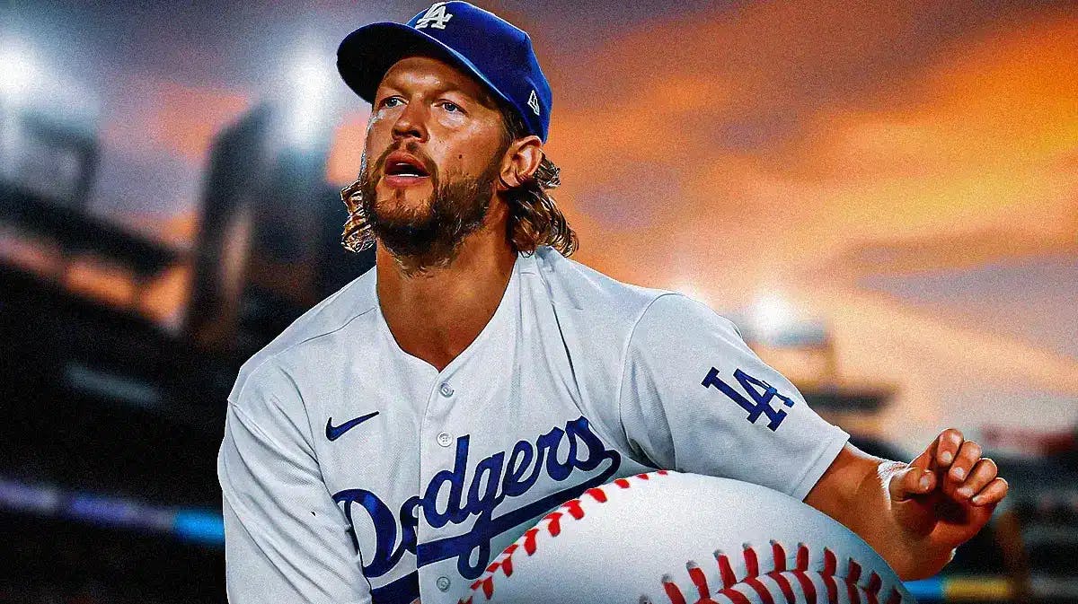 Photo: Clayton Kershaw pitching in a Dodgers jersey