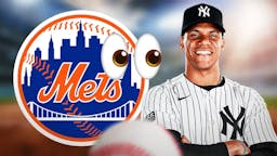 New York Mets logo eyeing Juan Soto.