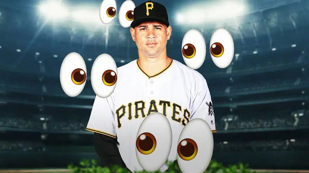 Gary Sanchez in a Pirates uniform. Eyeball emojis all around