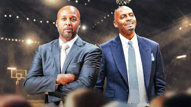 Penny Hardaway and Brian Shaw. Shaw extolled Hardaway's talent on Paul George's podcast recently.