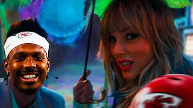 Mecole Hardman (Chiefs) as the guy with Taylor Swift