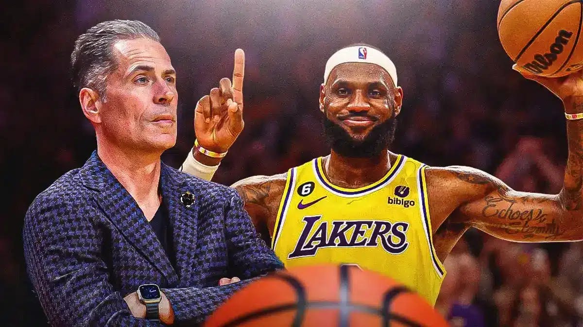 Lakers' Rob Pelinka and LeBron James