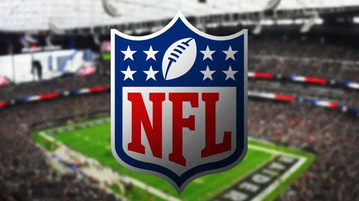 NFL, NFLPA, Lloyd Howell, Austin Ekeler, NFL grass fields, NFL logo with allegiant stadium in the background