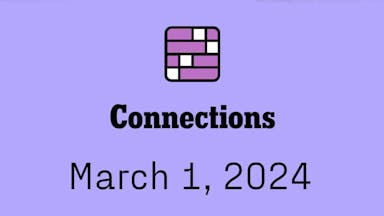 nyt connections hints answers today march 1 2024