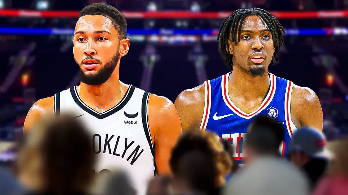 Nets' Ben Simmons and 76ers' Tyrese Maxey