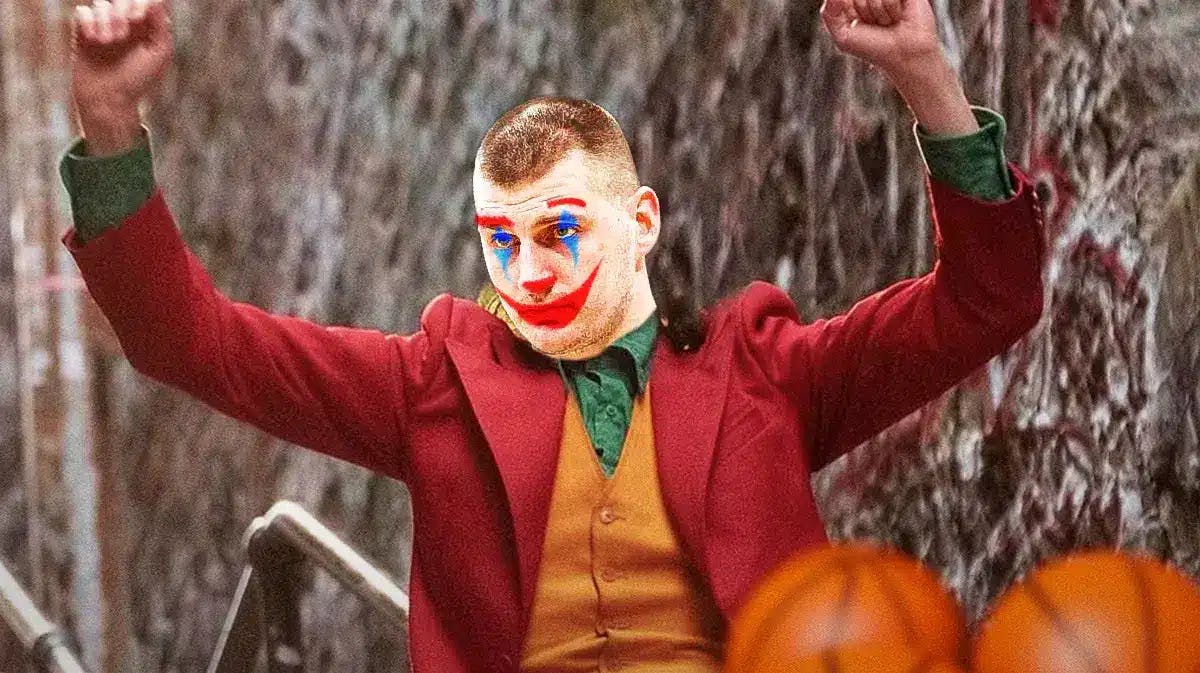 Nuggets' Nikola Jokic as the dancing Joker