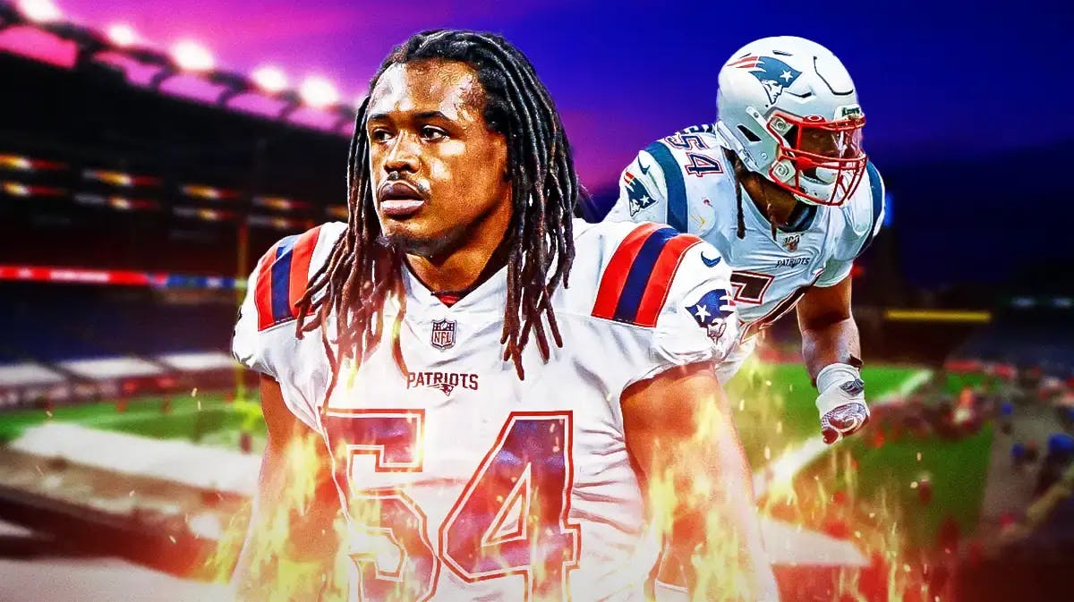 Three-time champion and new Patriots linebackers coach Dont'a Hightower, Gillette Stadium in back