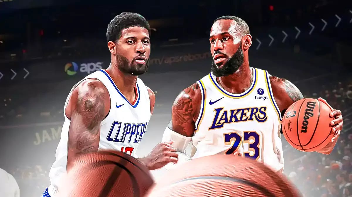 Paul George, LeBron James, Los Angeles Clippers, Los Angeles Lakers