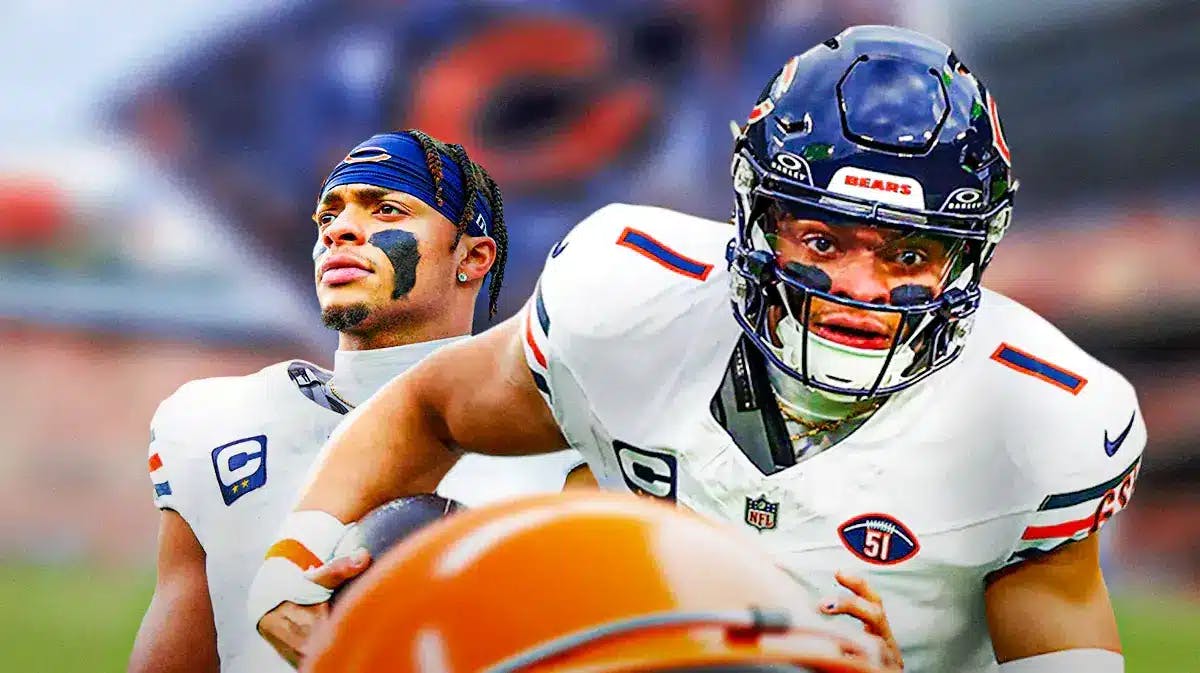 NFL player Justin Fields of the Chicago Bears