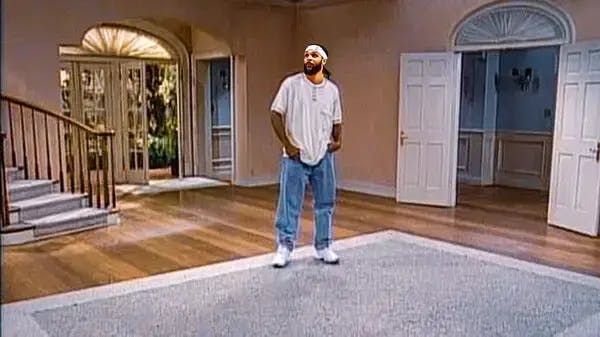 Raptors' Gary Trent Jr. as Will Smith in fresh prince empty room meme
