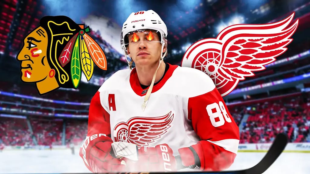 Patrick Kane helps the Red Wings beat the Blackhawks.