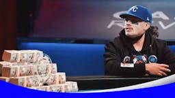 Bobby Witt JUNIOR (Royals) as a poker playing looking at a stack of cash