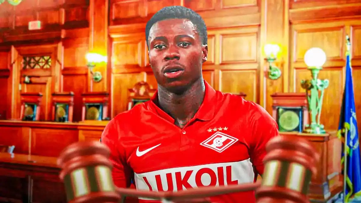 Quincy Promes in a courthouse football