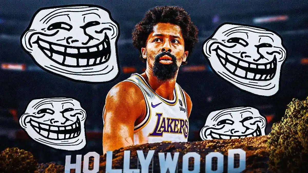 Spencer Dinwiddie being trolled, Lakers