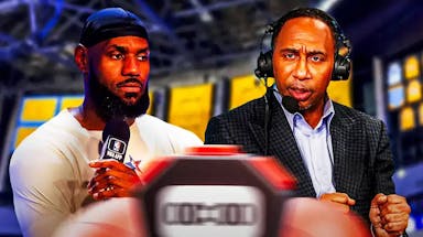 LeBron James and Stephen A Smith talking