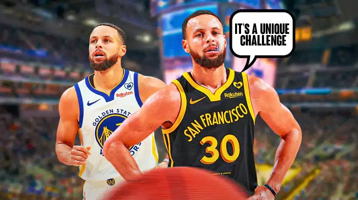 Stephen Curry saying “it’s a unique challenge”