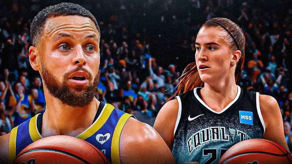 Warriors' Stephen Curry and New York Liberty player Sabrina Ionescu