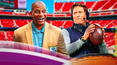 Former San Francisco 49ers and NFL players Ronnie Lott and Steve Young