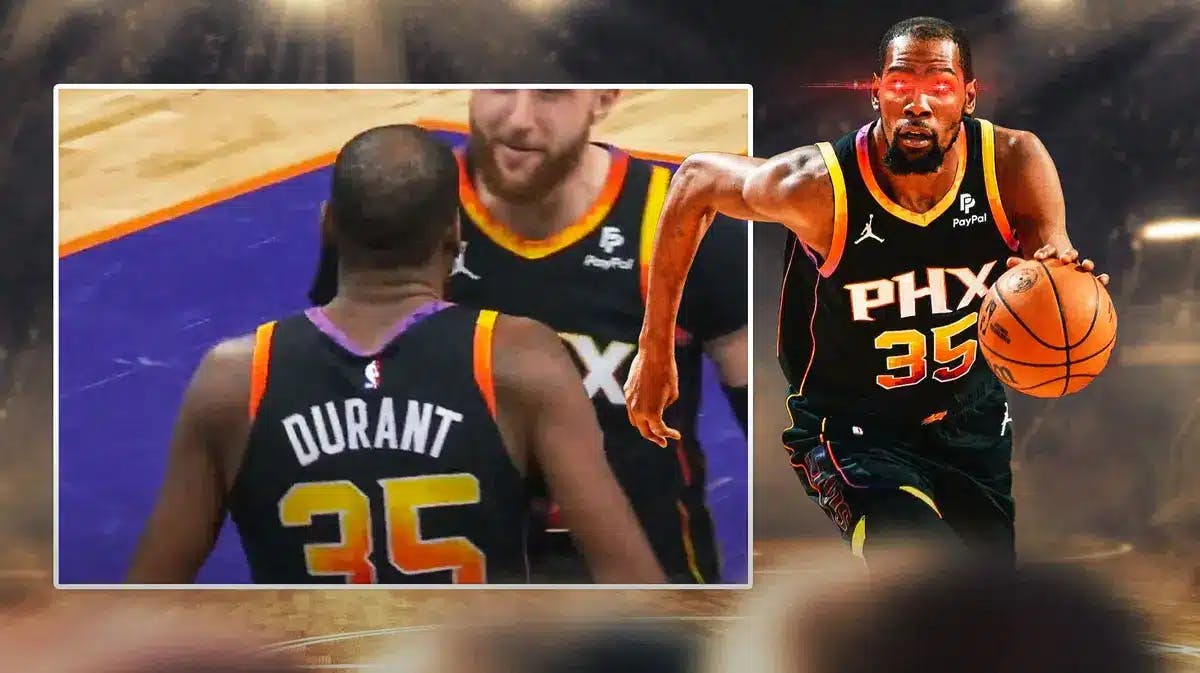 Suns' Kevin Durant with woke eyes