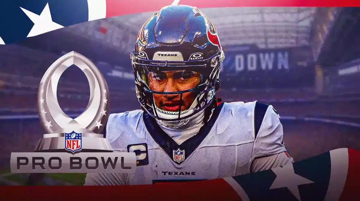 Texans' CJ Stroud stands behind 2024 Pro Bowl logo amid the NFL Playoffs