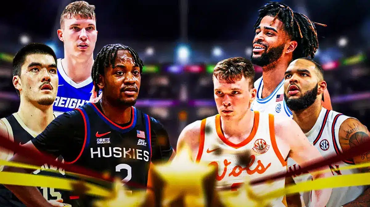 The Hypothetical College Basketball All-Star Game, featuring Tristen Newton, Zach Edey, Baylor Scheierman, Dalton Knecht, RJ Davis, and Johni Broome