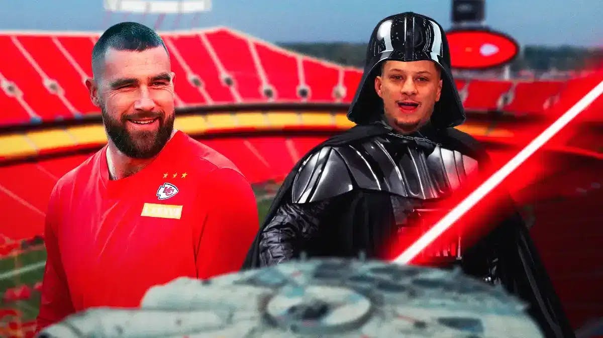 Chiefs' Travis Kelce and Patrick Mahomes as Darth Vader