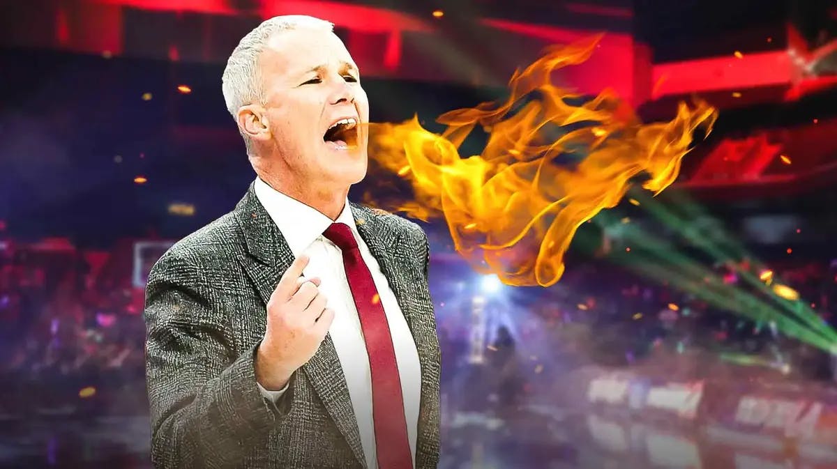 USC basketball head coach Andy Enfield breathing fire