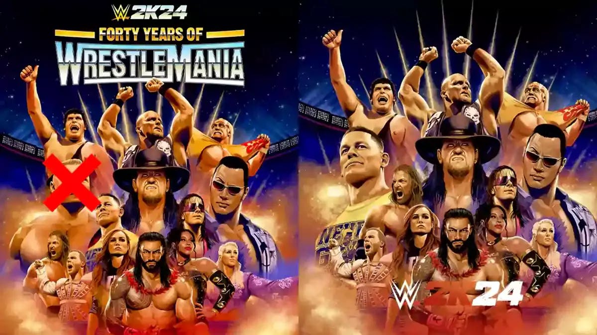 WWE 2K24 Drops Brock Lesnar, Adds John Cena To 40 Years Of WrestleMania Cover