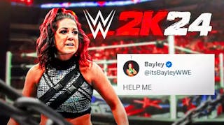 WWE's Bayley Hilariously Reacts to Her WWE 2K24 Character Model