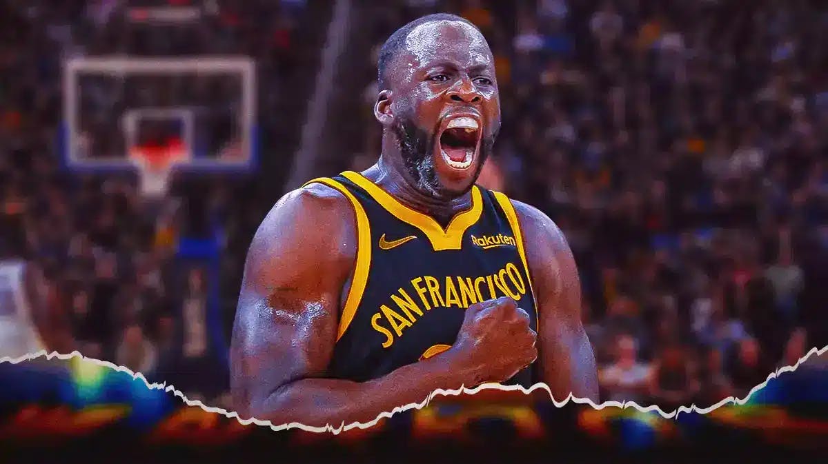 Draymond Green fired up in Golden State Warriors jersey