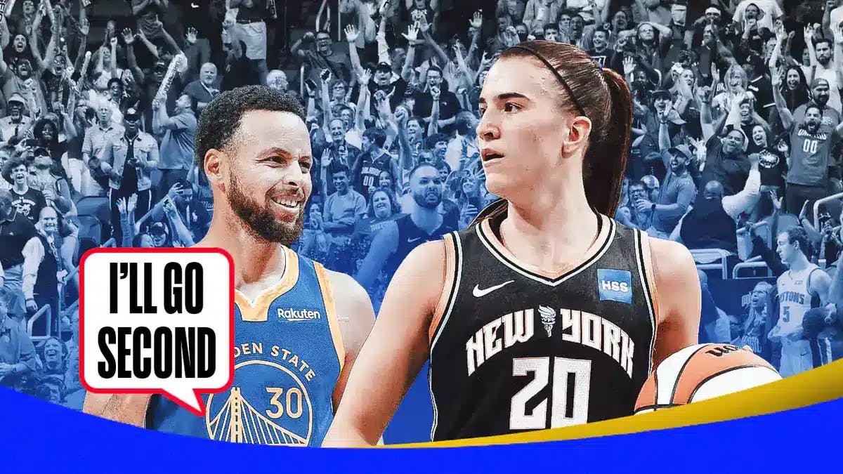 Warriors guard Steph Curry say's he'll go second against Sabrina Ionescu