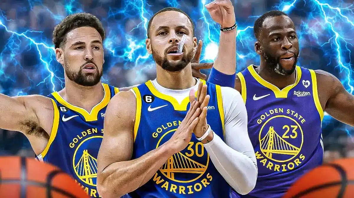 Warriors' Klay Thompson, Stephen Curry and Draymond Green