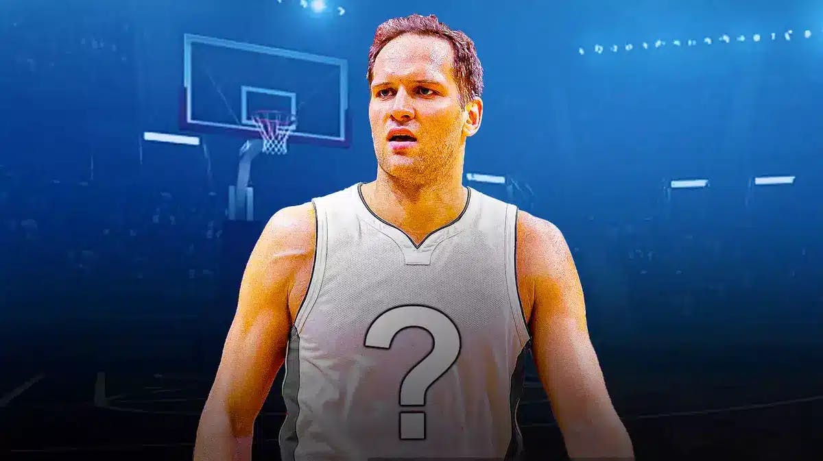 Pistons' Bojan Bogdanovic photoshopped to be wearing jersey with question mark