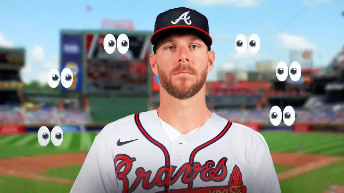 Chris Sale in a Braves uniform. eyeball emojis all around