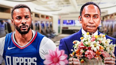 Stephen A SMith gives Norm flowers