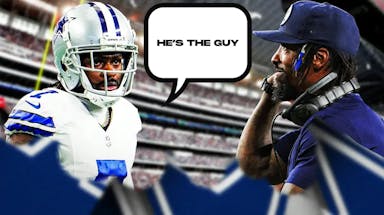 Trevon Diggs saying "he's the guy" next to Al Harris (Dallas Cowboys)