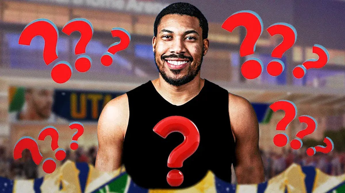 Otto Porter Jr. with a question mark jersey and question marks around him