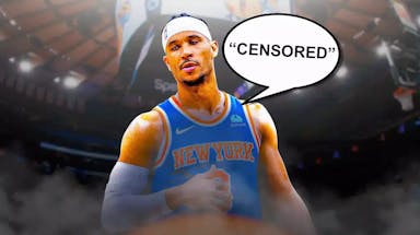 Knicks guard Josh Hart mad after losing to the Warriors