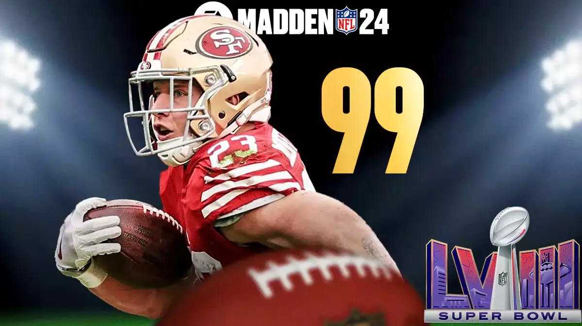 Madden 24 Super Bowl Player Ratings - McCaffrey Joins 99 Club