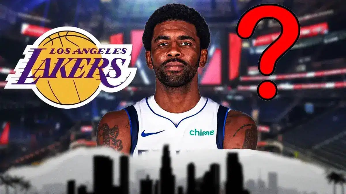 Lakers, Mavericks' Kyrie Irving, question mark above