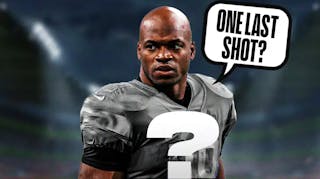 Adrian Peterson saying "One last shot?"