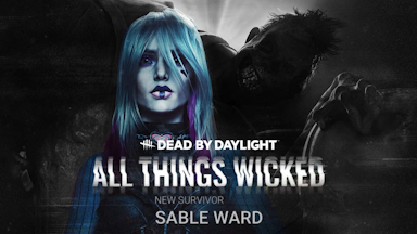 sable ward dbd, sable ward perks, dbd new survivor, dbd, dbd new perks, key art for the all things wicked chapter of dbd focusing on the new survivor sable ward