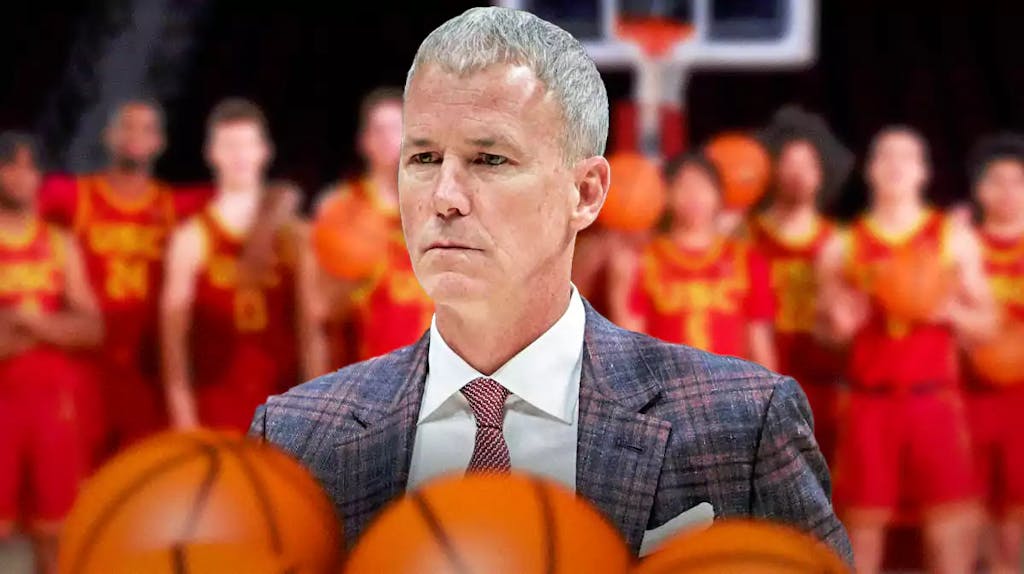 USC basketball coach Andy Enfield looking calm.