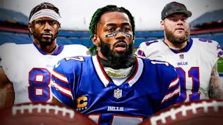 Bills free agent targets Jalen Mills (Patriots) , Donovan Peoples-Jones (Browns/Lions), Andre James (Raiders) all in Buffalo Bills jerseys