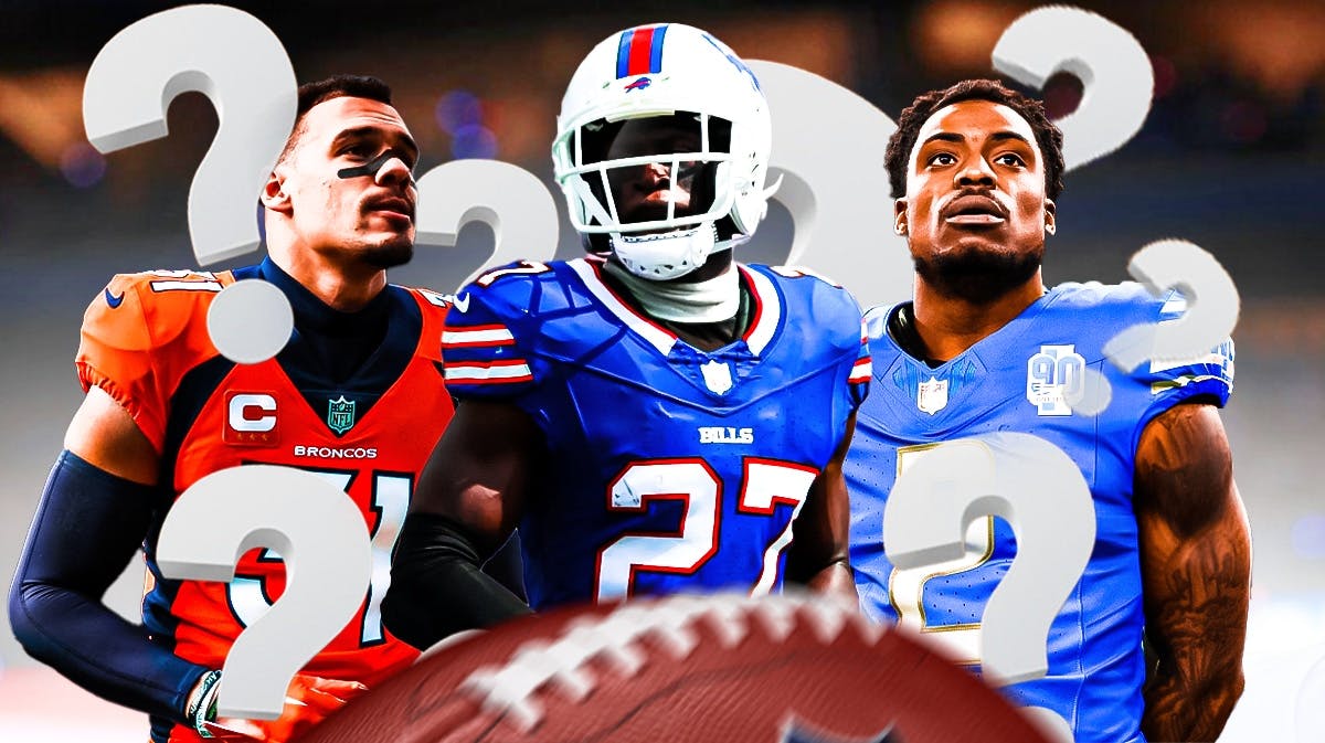 Justin Simmons, C.J. Gardner-Johnson, Tre’Davious White all together with question marks all around them.