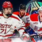 NHL Mock Draft featuring Macklin Celebrini and other NHL Draft prospects.