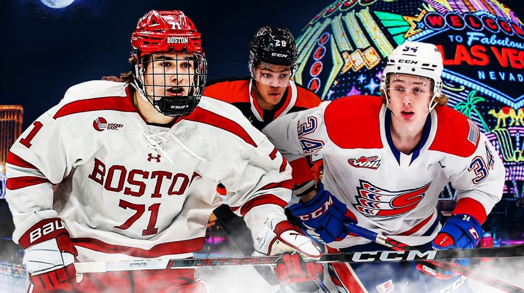 NHL Mock Draft featuring Macklin Celebrini and other NHL Draft prospects.