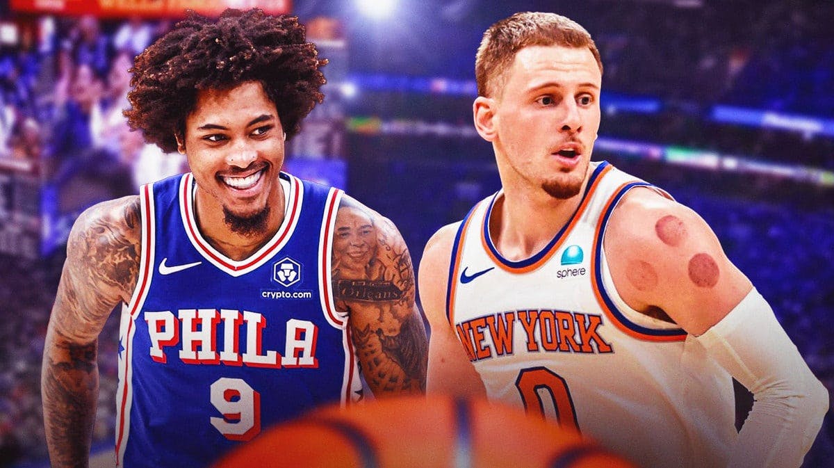 76ers' Kelly Oubre Jr and Knicks' Donte DiVincenzo