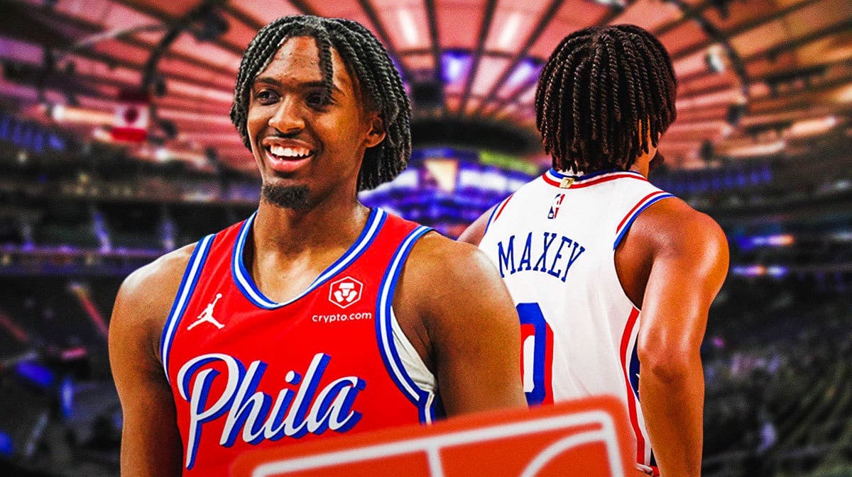 76ers' Tyrese Maxey at Madison Square Garden